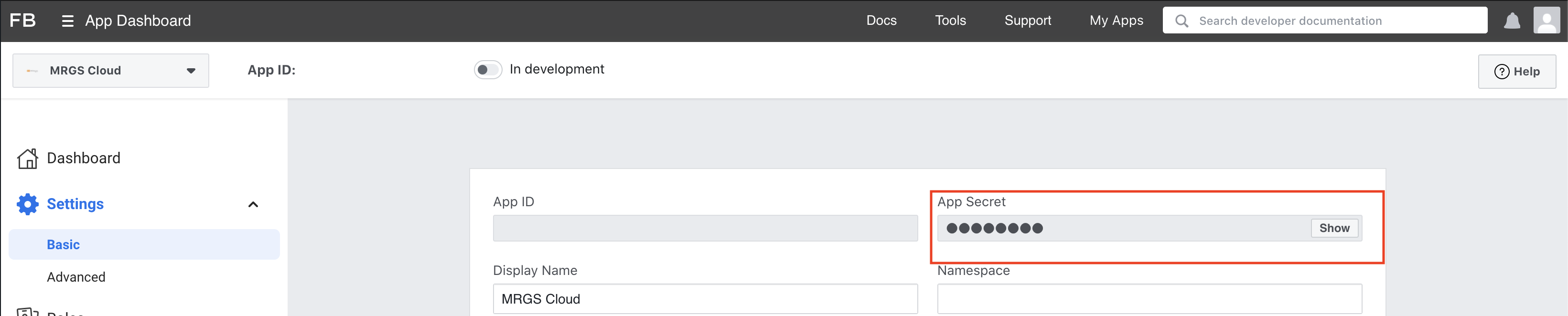 facebook_credentials