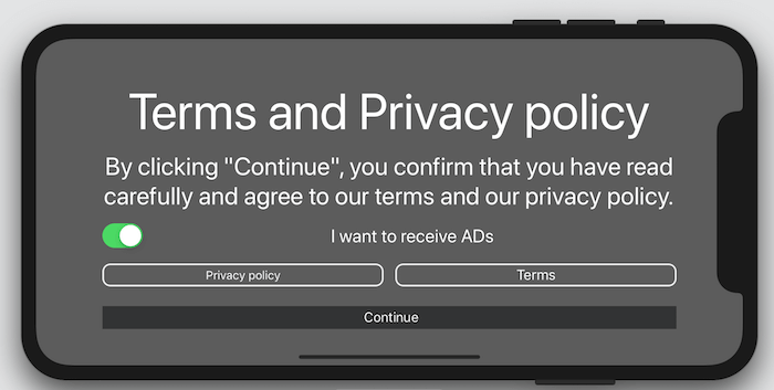 GDPRExampleCustomUIHorizontal