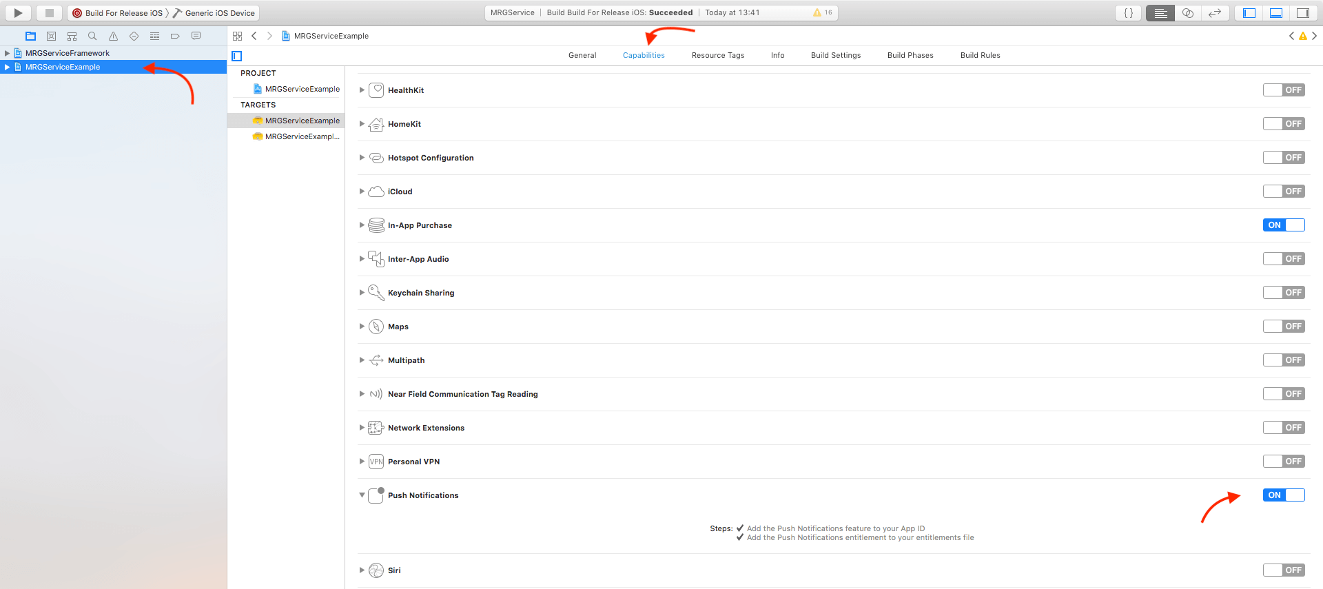 Notification setting 1