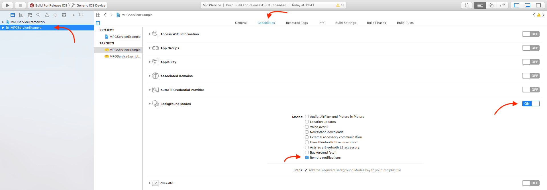 Notification setting 2